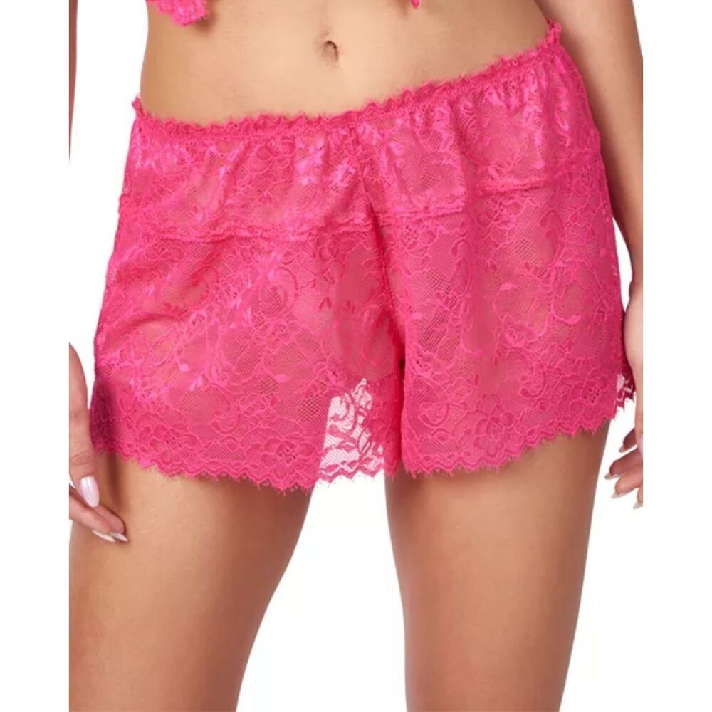Mucci NWT Michele Floral Lace Lingerie Shorts Rosa XS